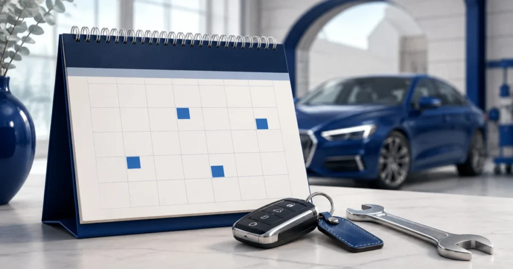 Calendrier, clé et outil pour organiser l’entretien automobile